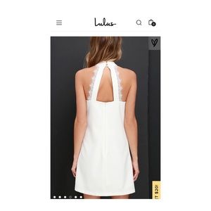 Lulu’s Formal Correspondence Ivory Lace Dress